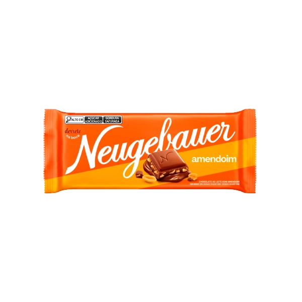 Choc.neugebauer Ao Leite C/amendoim 80g
