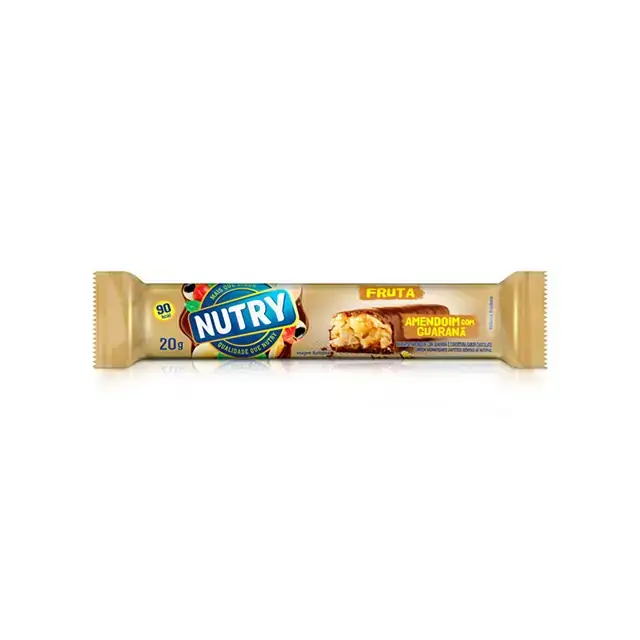 Barra Fruta Amendoin Guarana 20g Nutry Alimentos