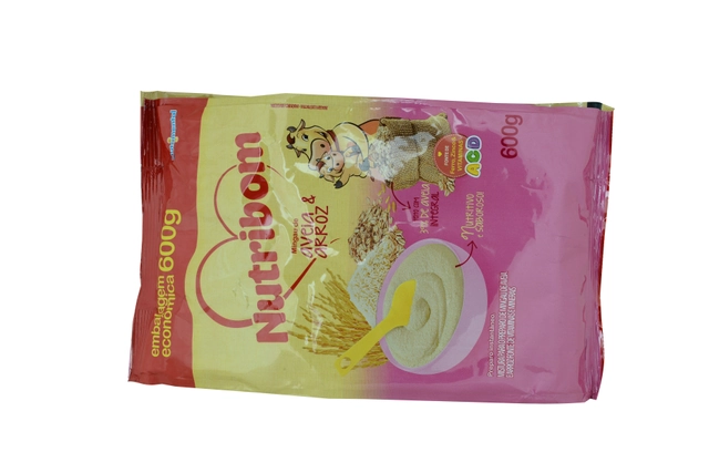 Mingau Aveia Arroz Nutribom Pacote 600g Embalagem Econômica