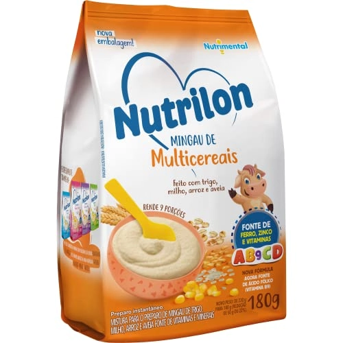 Mingau Multicereais Nutrilon Pacote 180g