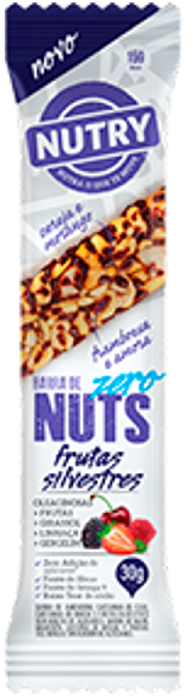 Barra De Nuts Frutas Silvestres Nutry Pacote 30g