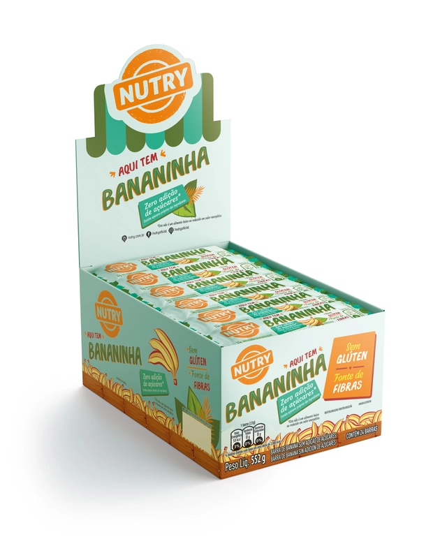 Barra De Banana Nutry Sem Açúcar 23g