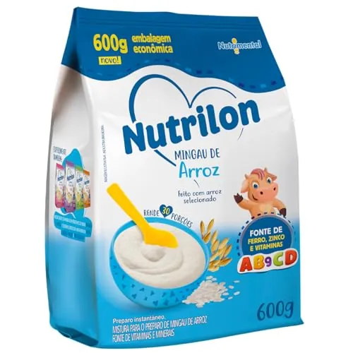 Mingau Arroz Nutrilon Pacote 600g Embalagem Econômica