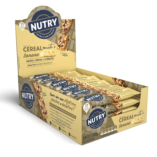 Barra De Cereal Banana Nutry Caixa 528g 24 Unidades