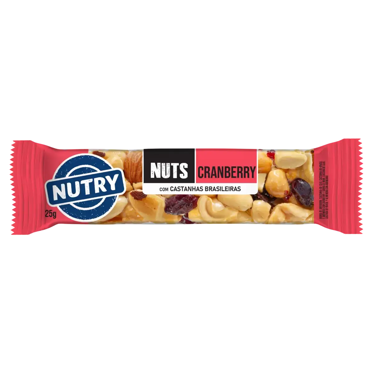 Barra De Nuts Cranberry Nutry Pacote 25g