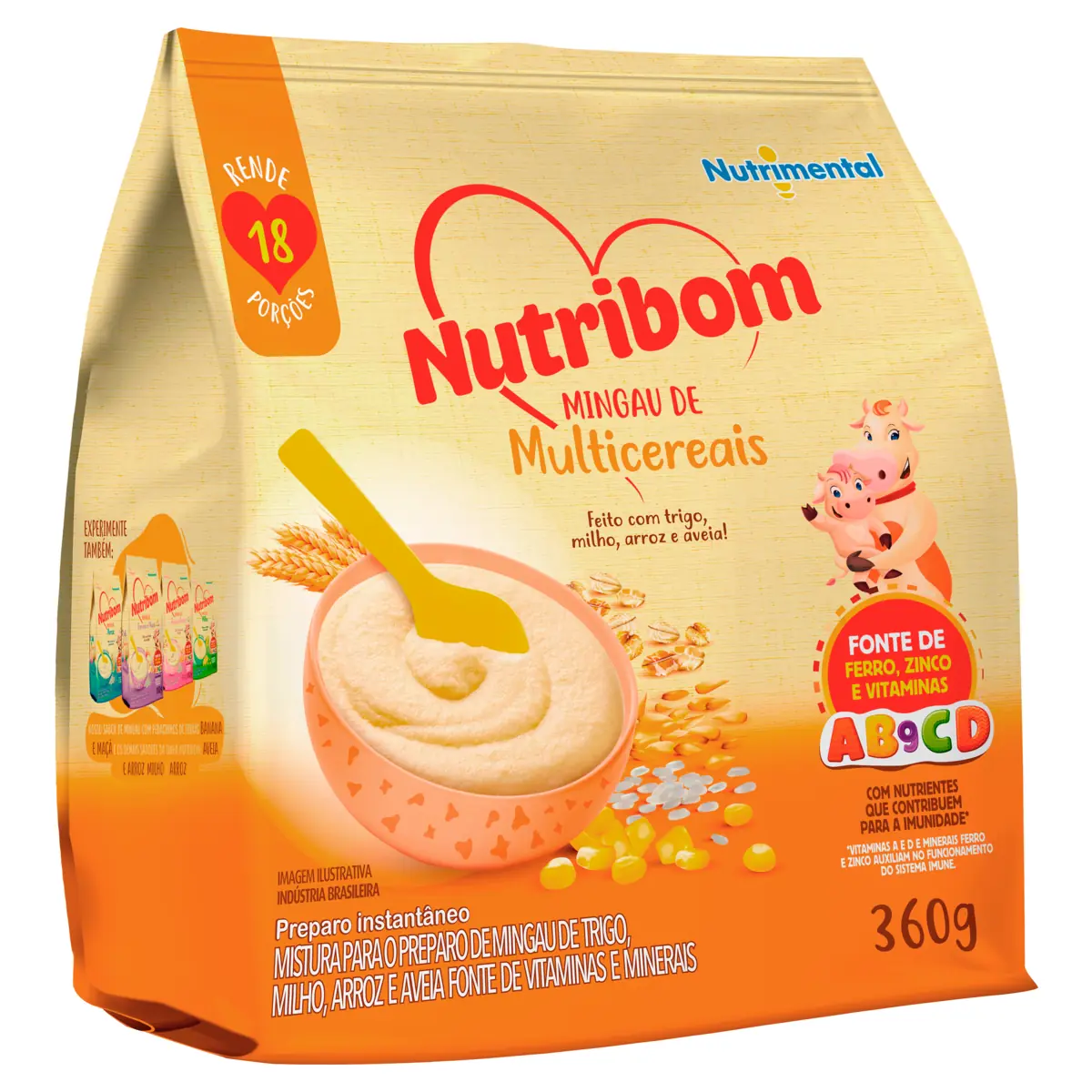 Mingau Multicereais Nutribom Pacote 360g