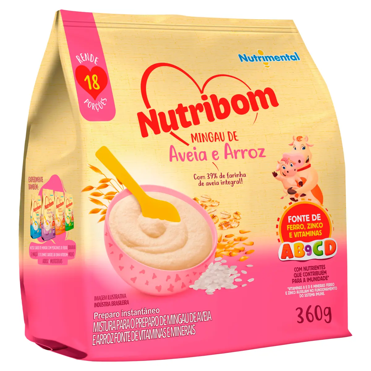 Mingau Aveia E Arroz Nutribom Pacote 360g