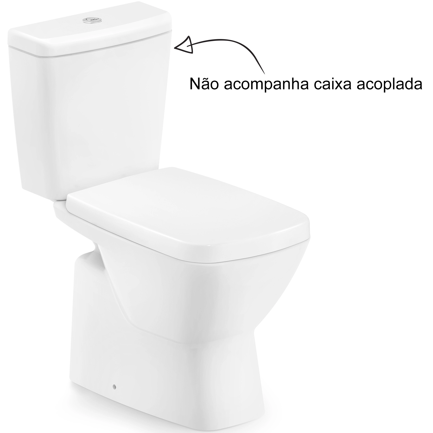 Vaso Sanitário para Caixa Acoplada Saída Vertical Suite Branco Incepa