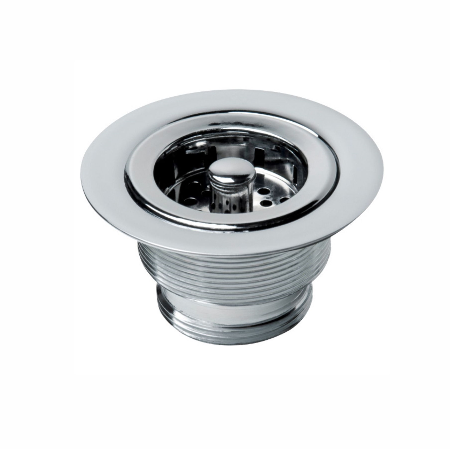 Válvula para Pia de Cozinha 1/2" Metal Cromado Roca