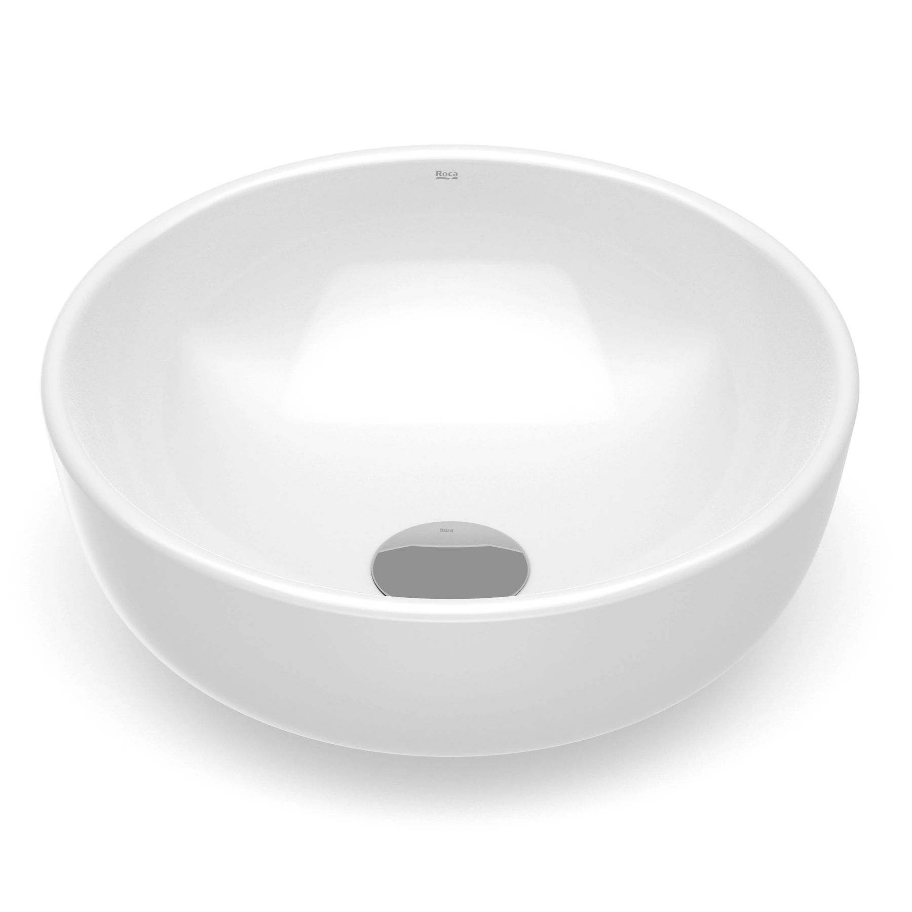 Cuba para Banheiro de Apoio Louça Redonda Branca 35cm Optica Roca