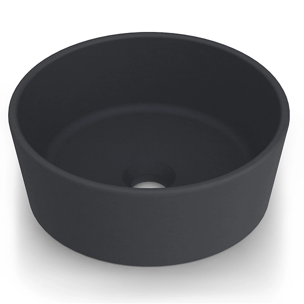 Cuba para Banheiro de Apoio Louça Redonda Cinza 62cm Optica Roca