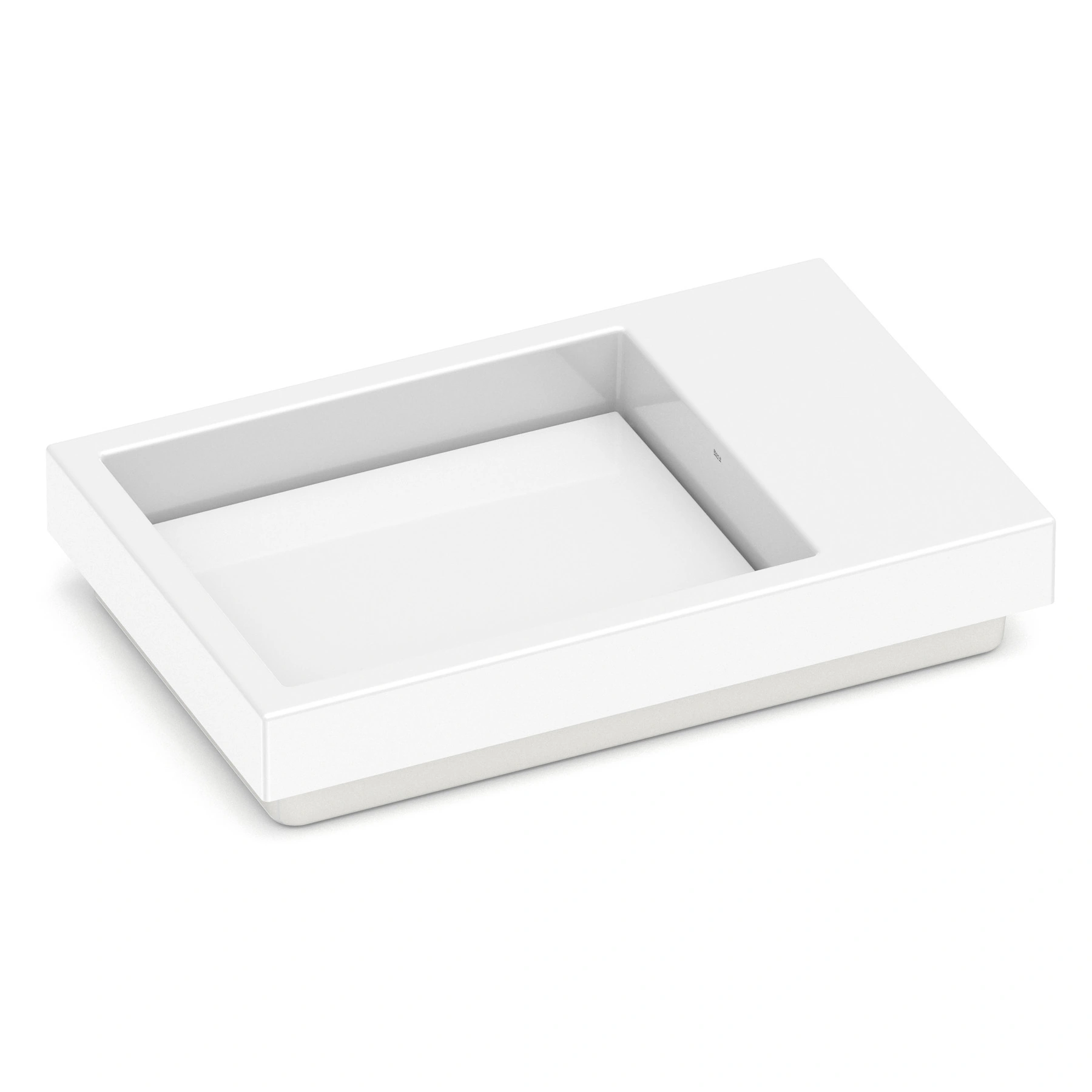 Cuba para Banheiro de Sobrepor Louça Retangular Branca 60X38cm Horizon Roca
