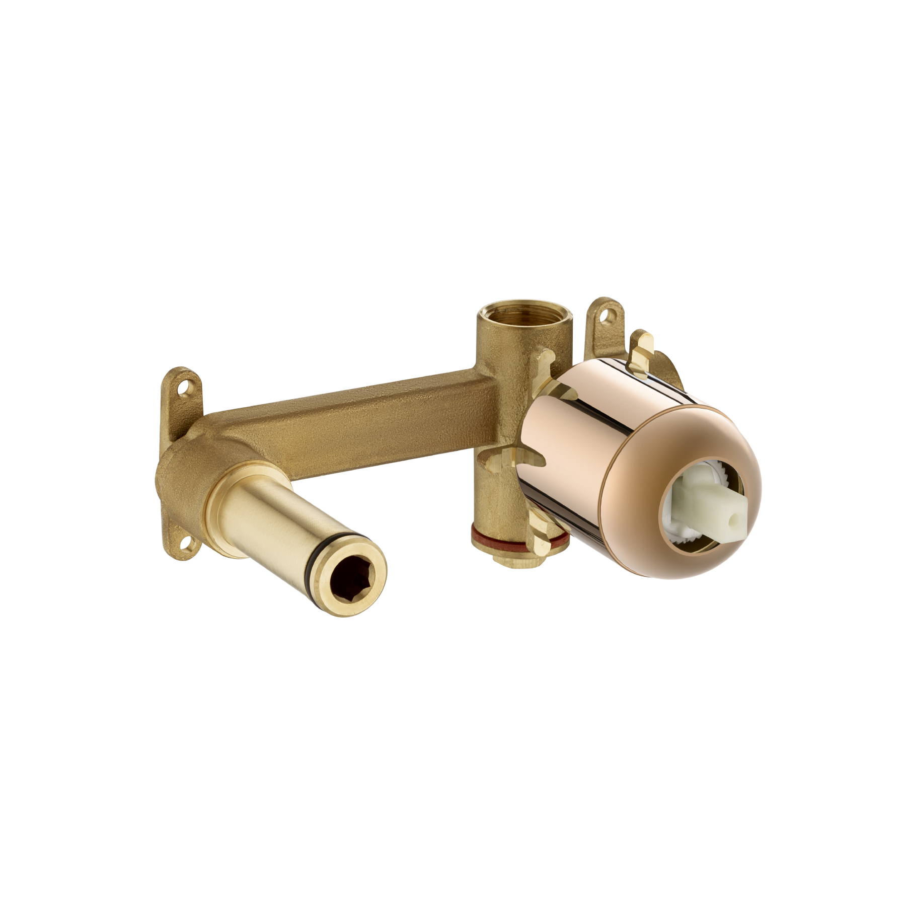 Base de Embutir para Monocomando de Parede 1/2" 12,7mm Rose Gold Roca