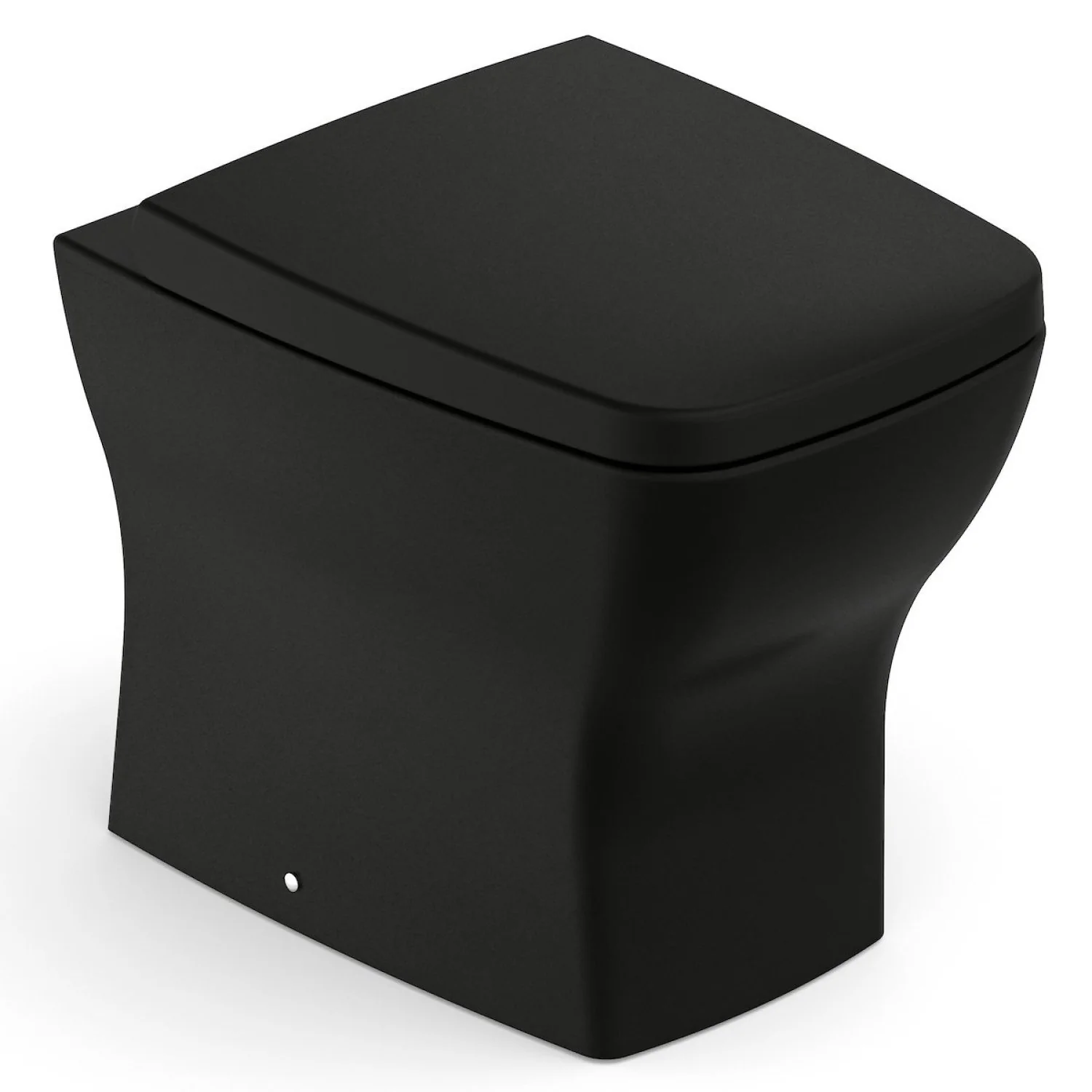 Vaso Sanitário Convencional para Descarga de Parede Saída Vertical Preto Boss Incepa
