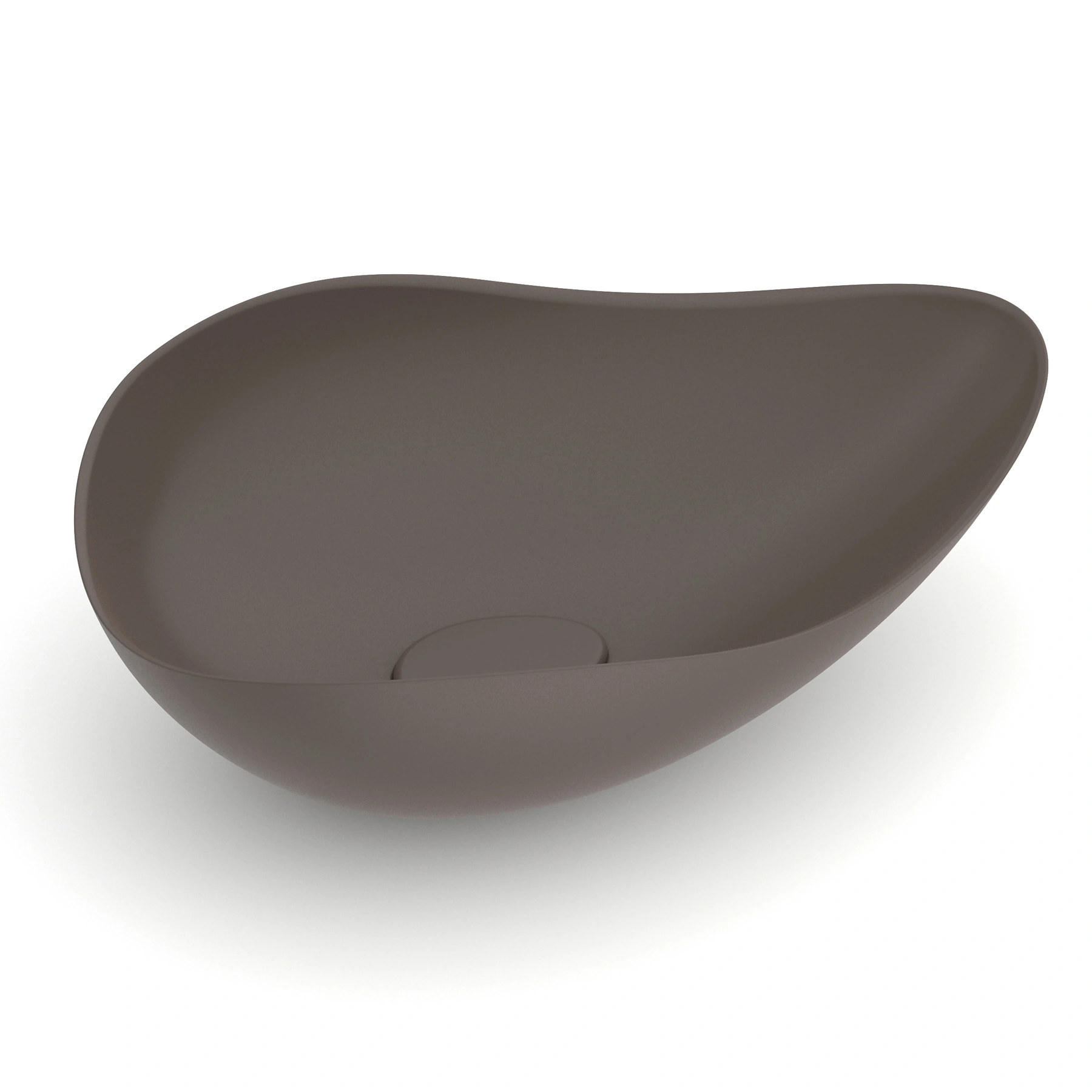 Cuba para Banheiro de Apoio Louça Oval Cafe 54x37,5cm Ruy Ohtake Roca