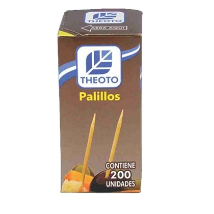 Palito De Mesa Theoto 200unidade