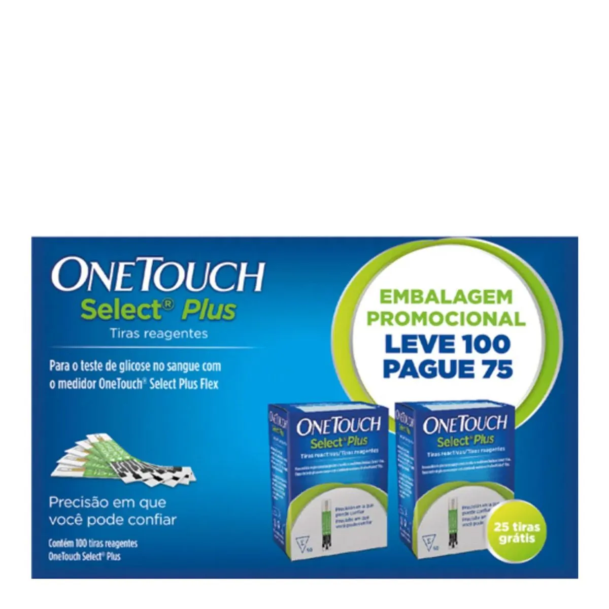 Tiras Reagentes OneTouch Select Plus 100 Unidades
