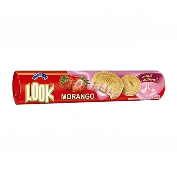 Bisc.rech.look 125g Morango