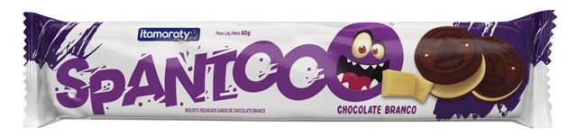 Bisc Itamaraty Spantooo 80g Chocolate Branco