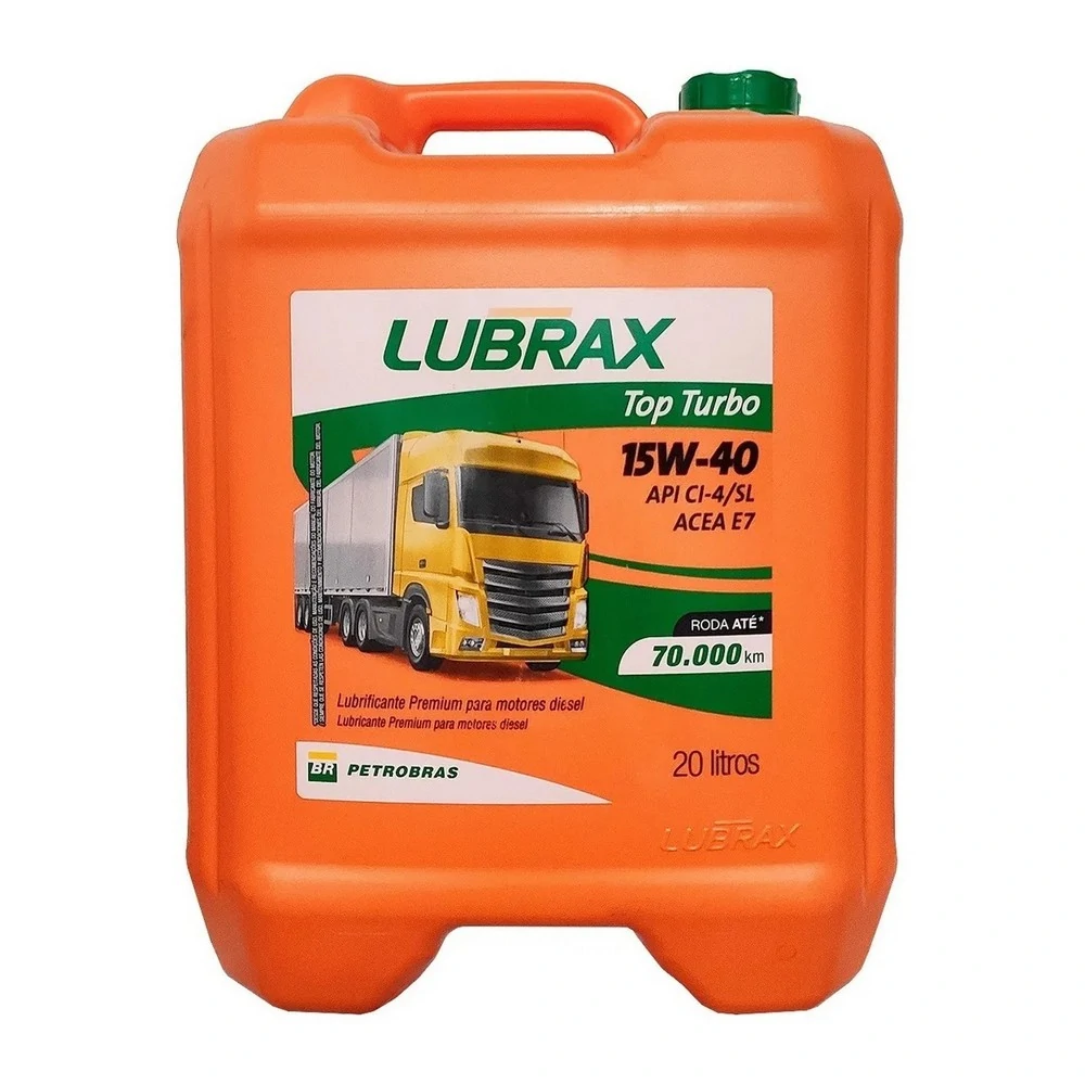 Óleo de Motor 15W40 Lubrax Top Turbo Pro 20 Litros - PETROBRAS 1020142