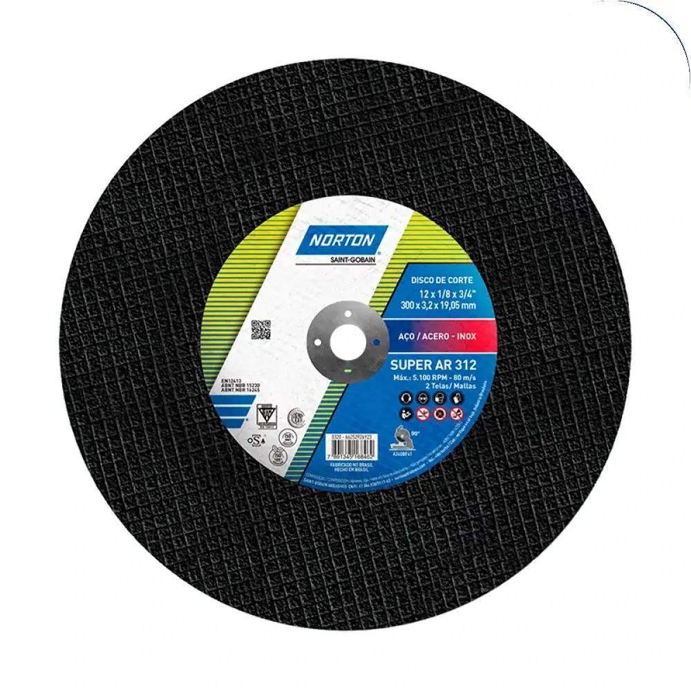 Disco Corte Norton Super Ar312 300x3,2x19,05mm