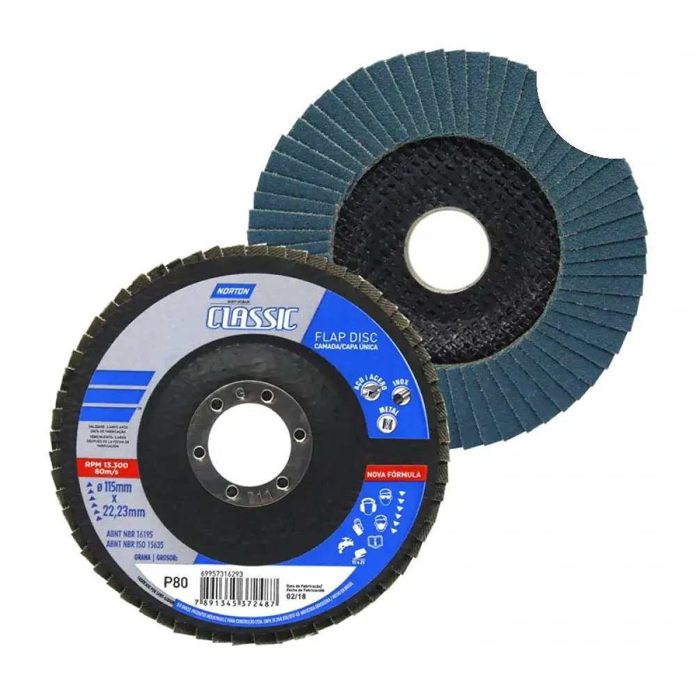 Disco Flap Norton Classic 4.1/2p R801 G80 10x1