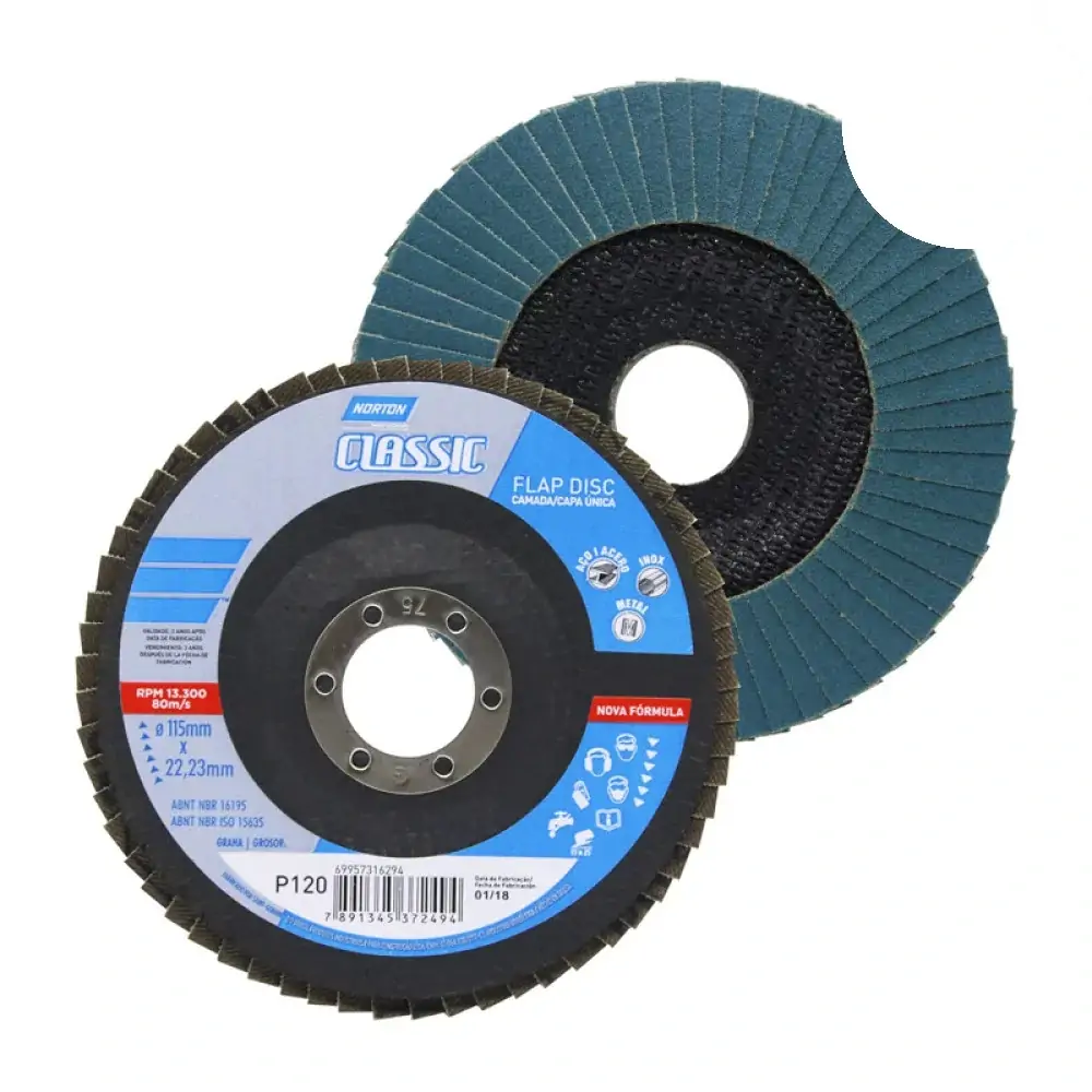Disco Lixa Gr120 115x22mm Flap R801 Nort Pc0001pc