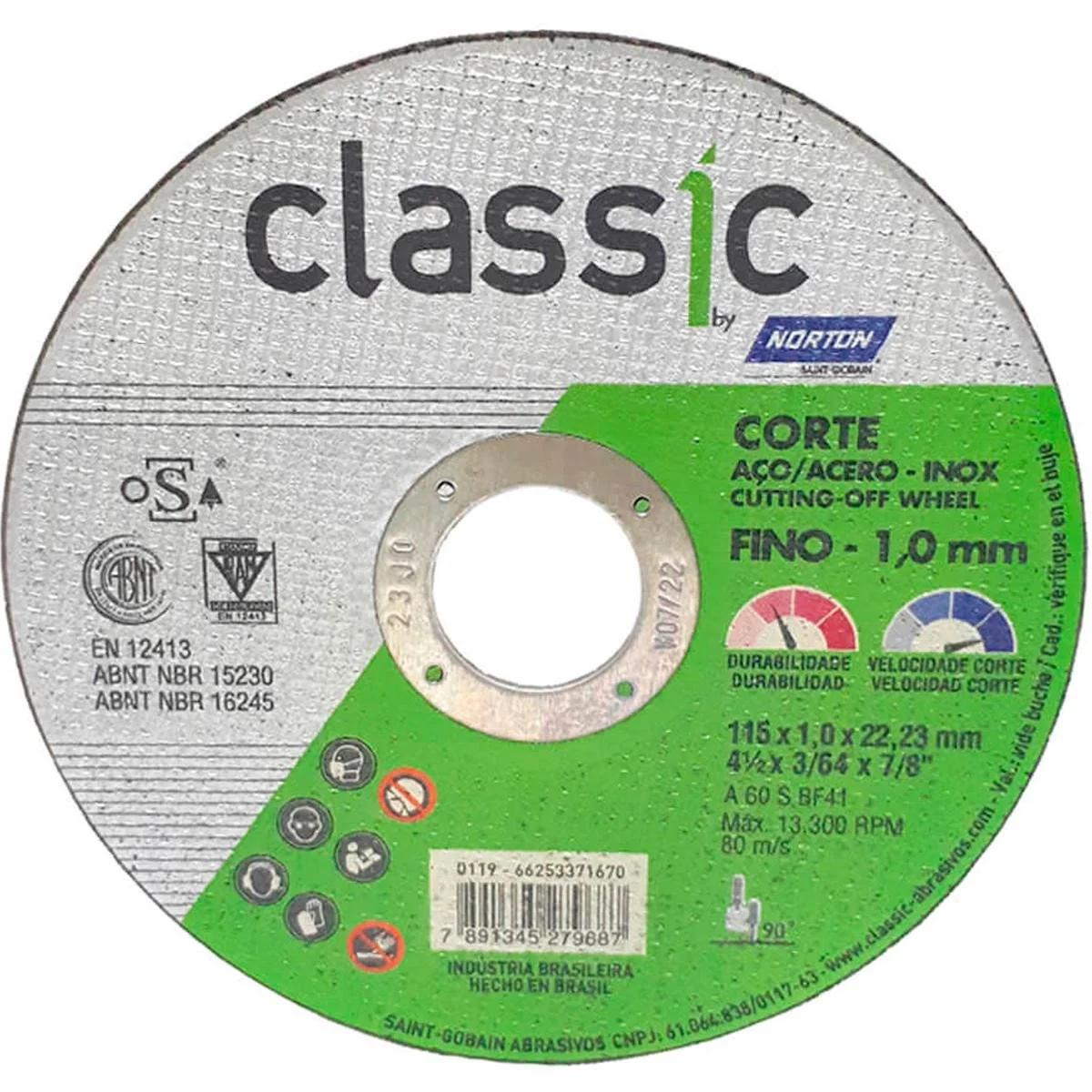 Disco De Corte Clas Ar102 115x1x22,23