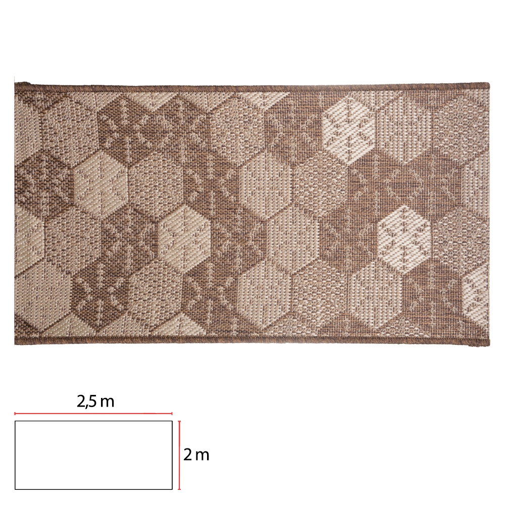 Tapete Sisal Eco Drip Marrom 2x2.5m 67019 Dea