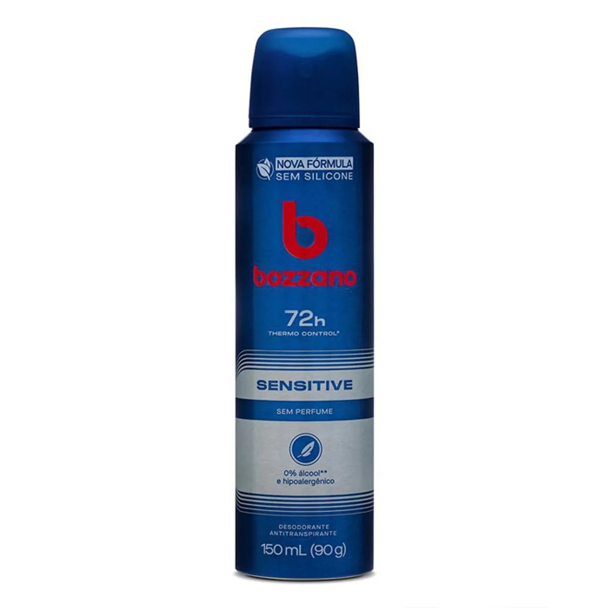 Desodorante Sem Perfume Antitranspirante Aerossol Masculino Bozzano Sensitive 150ml