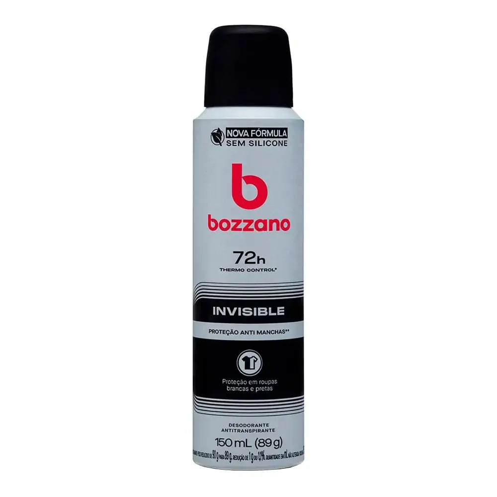 Desodorante Aerossol Bozzano Thermo Control Invisible 90g
