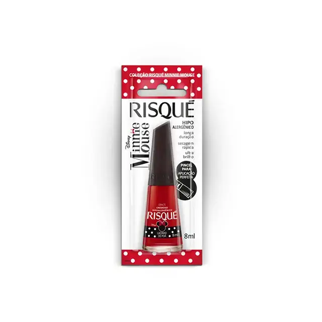 Esmalte Risque Minnie Mouse Lacinho De Poa 1un