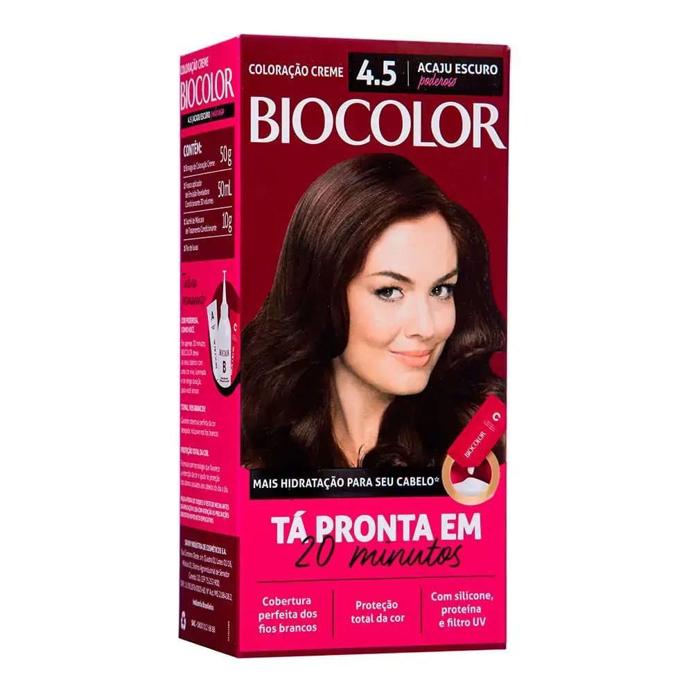 Tintura Biocolor N.4.5 Acaju Escuro