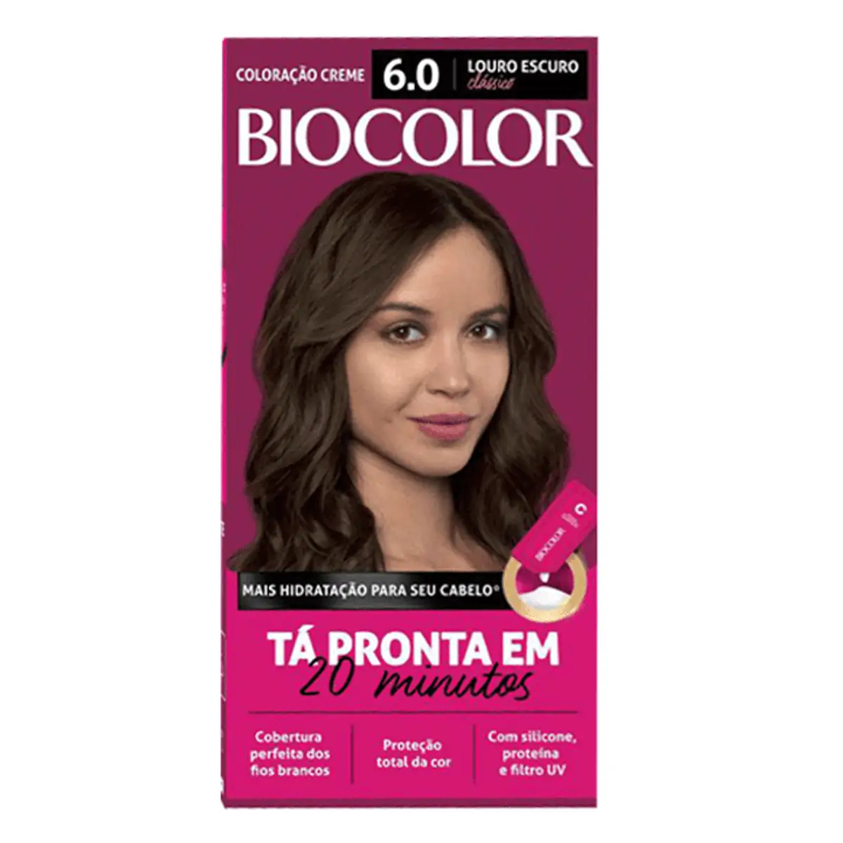 Coloração Biocolor Kit Creme Mini 6.0 Louro Escuro Clássico