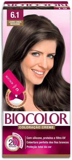 Tintura Biocolor N.6.1 Louro Cinza Moder