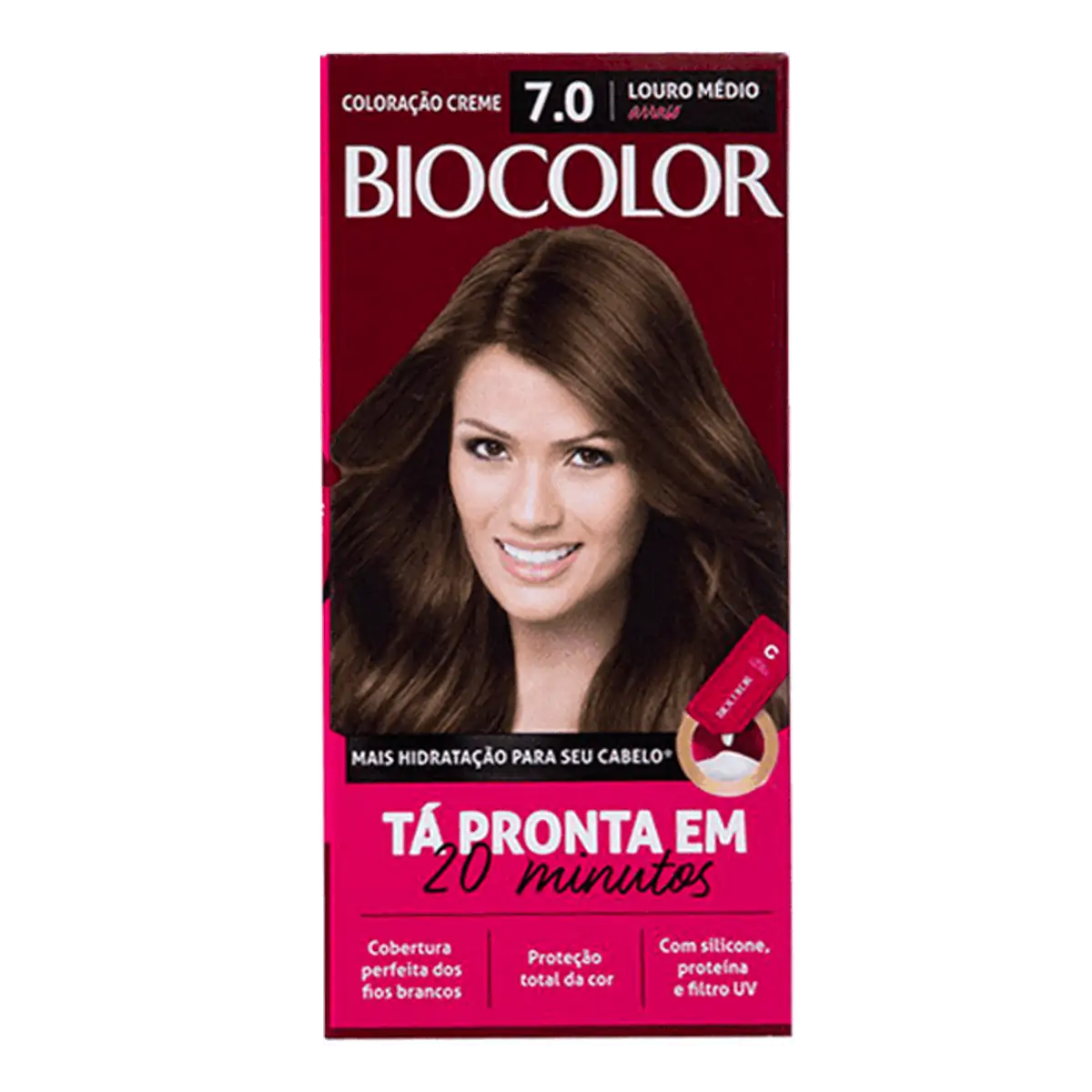 Kit Coloração Creme 7.0 Louro Médio Arraso Biocolor Tá Pronta Em 20 Minutos