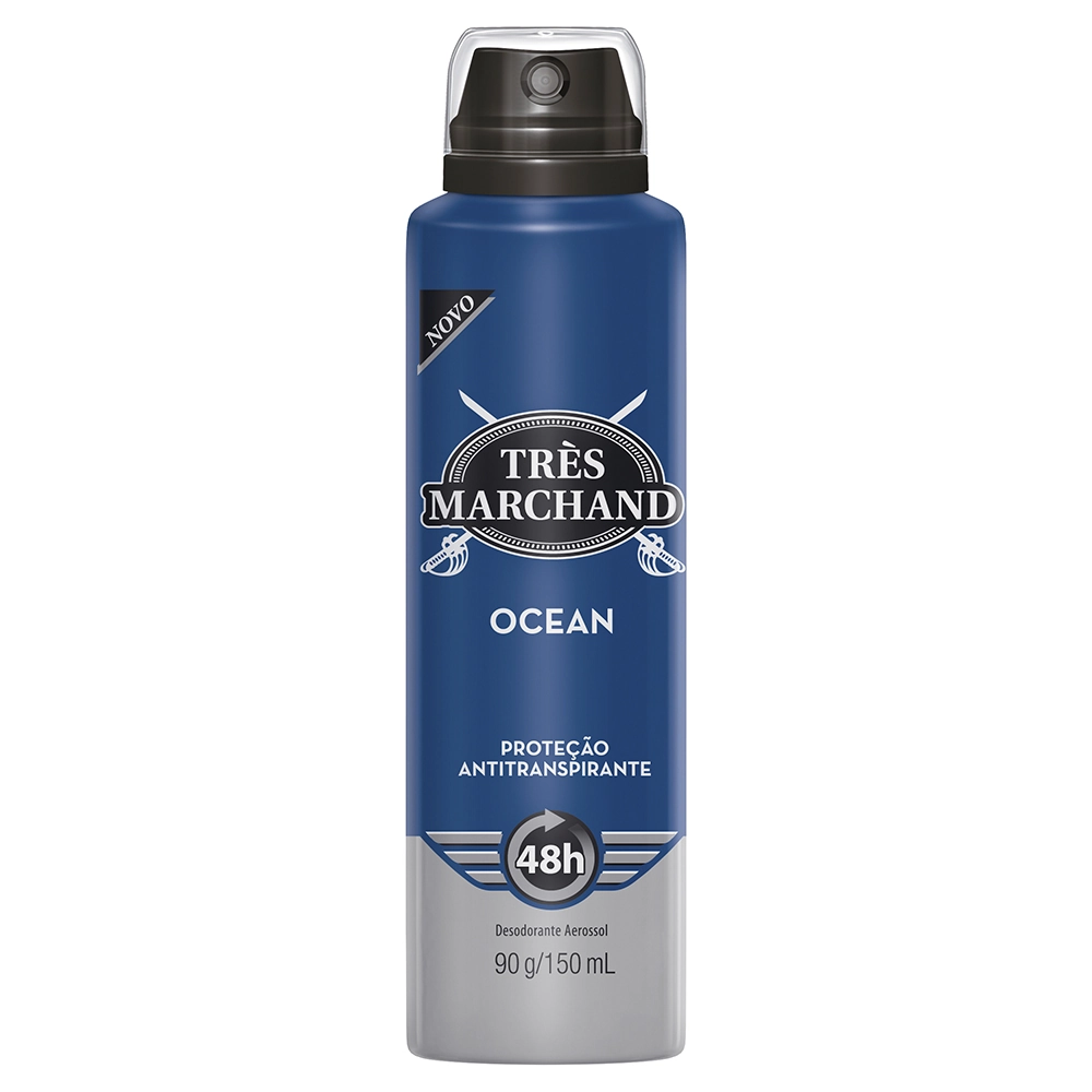 Desodorante Aerossol Ocean Très Marchand 150ml