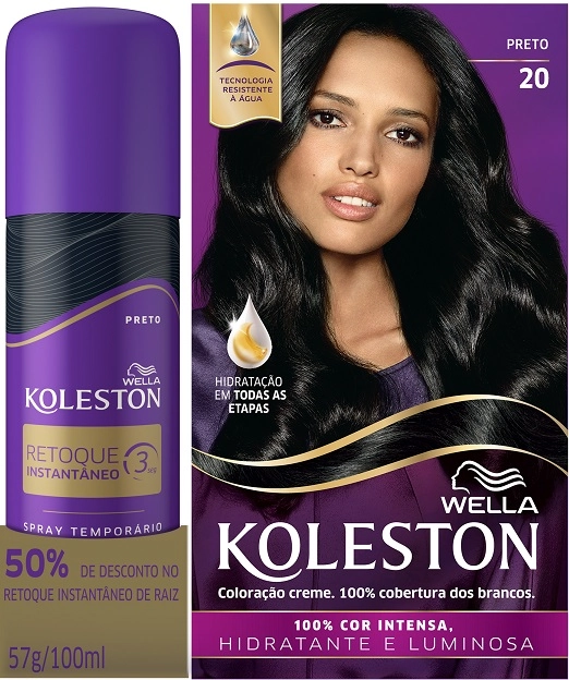 Promocional Coty Koleston Kit Koleston Rtq Preto Colr Preto .