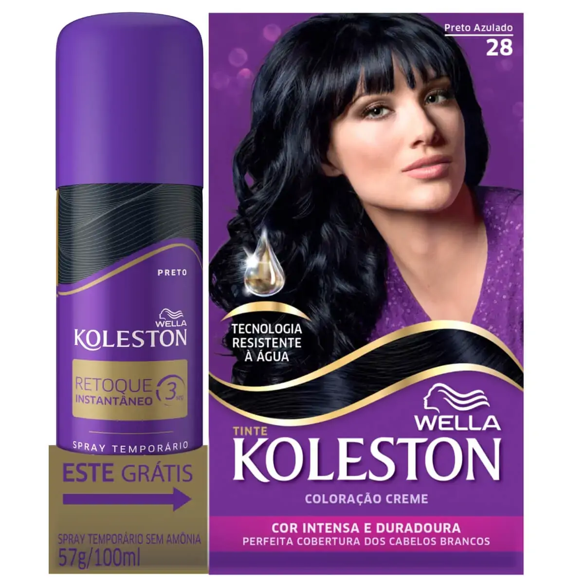 Promocional Coty Koleston Kit Koleston Rtq Preto Colr Preto Azulad .