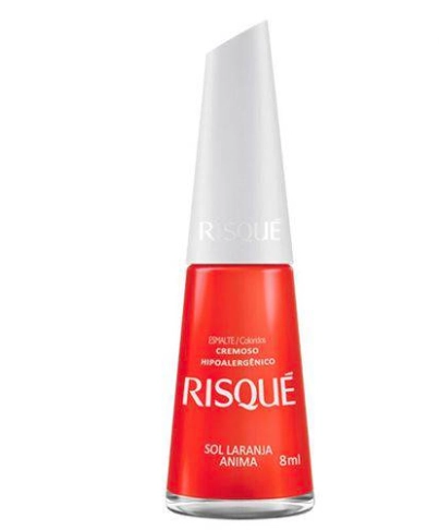 Esmalte Coloridos Sol Laranja Anima 8ml Risque