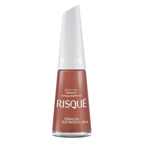 Esmalte Metálico Brilho, Brilho Meu Risqué Nudes Blister 8ml
