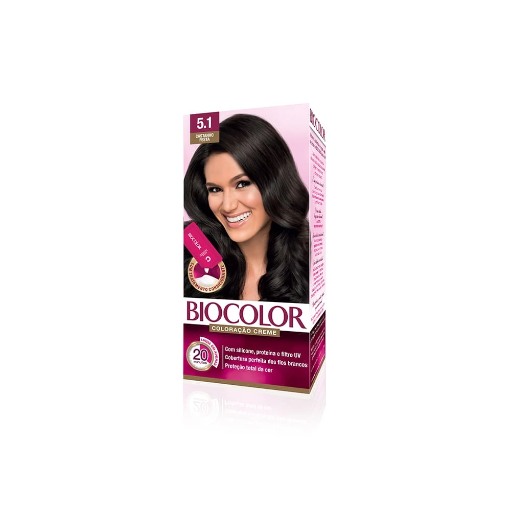 Tintura Creme Biocolor 5.1 Castanho Festa 1 Unidade