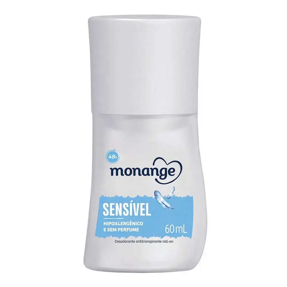 Desodorante Roll On Sensível Sem Perfume MONANGE 60ml