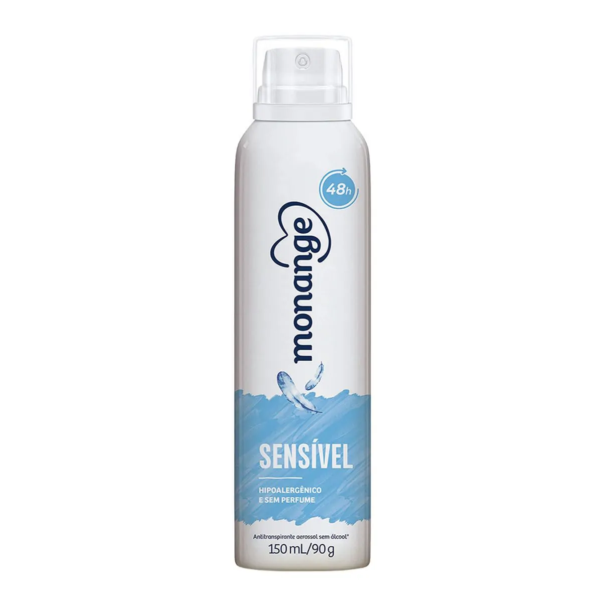 Antitranspirante Aerossol Sensível Sem Perfume Monange 150ml