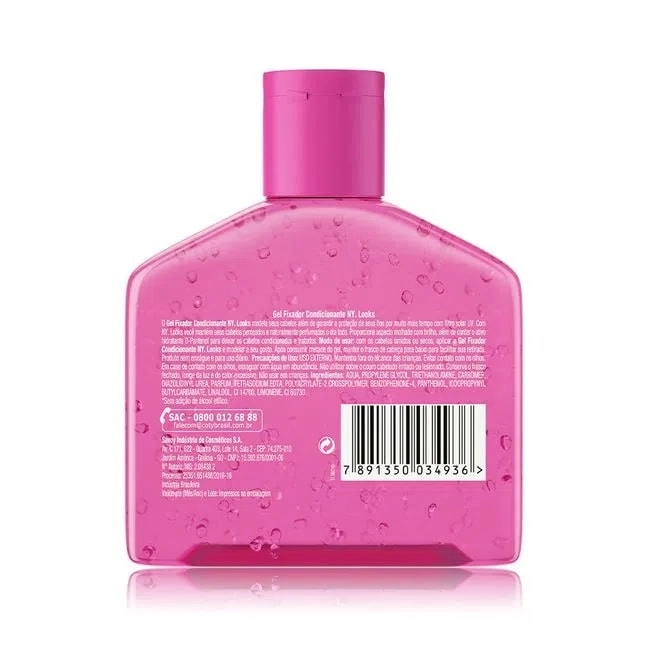 Gel Ny.looks Garrafa 240g Rosa