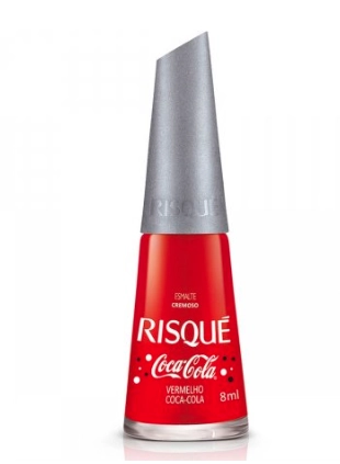 Esmalte Coty Risque Urso Polar Vermelho Coca Cola 8ml