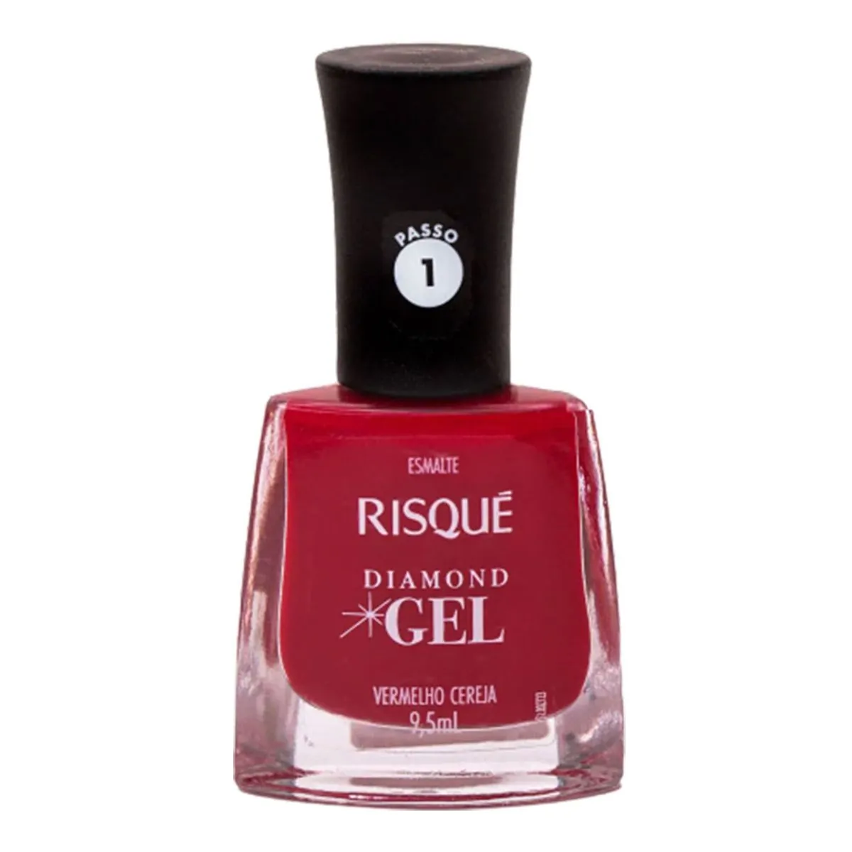 Esm Risque Diamond Gel Cr Vermelho Cereja