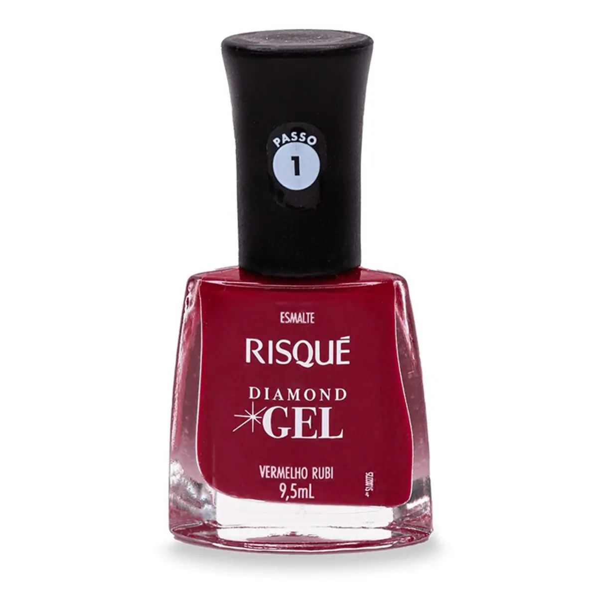 Esmalte Risqué Diamond Gel Cremoso Vermelho Rubi 9,5ml