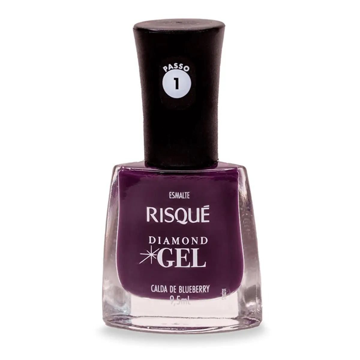 Esmalte Risqué Diamond Gel Calda de Blueberry 9,5ml