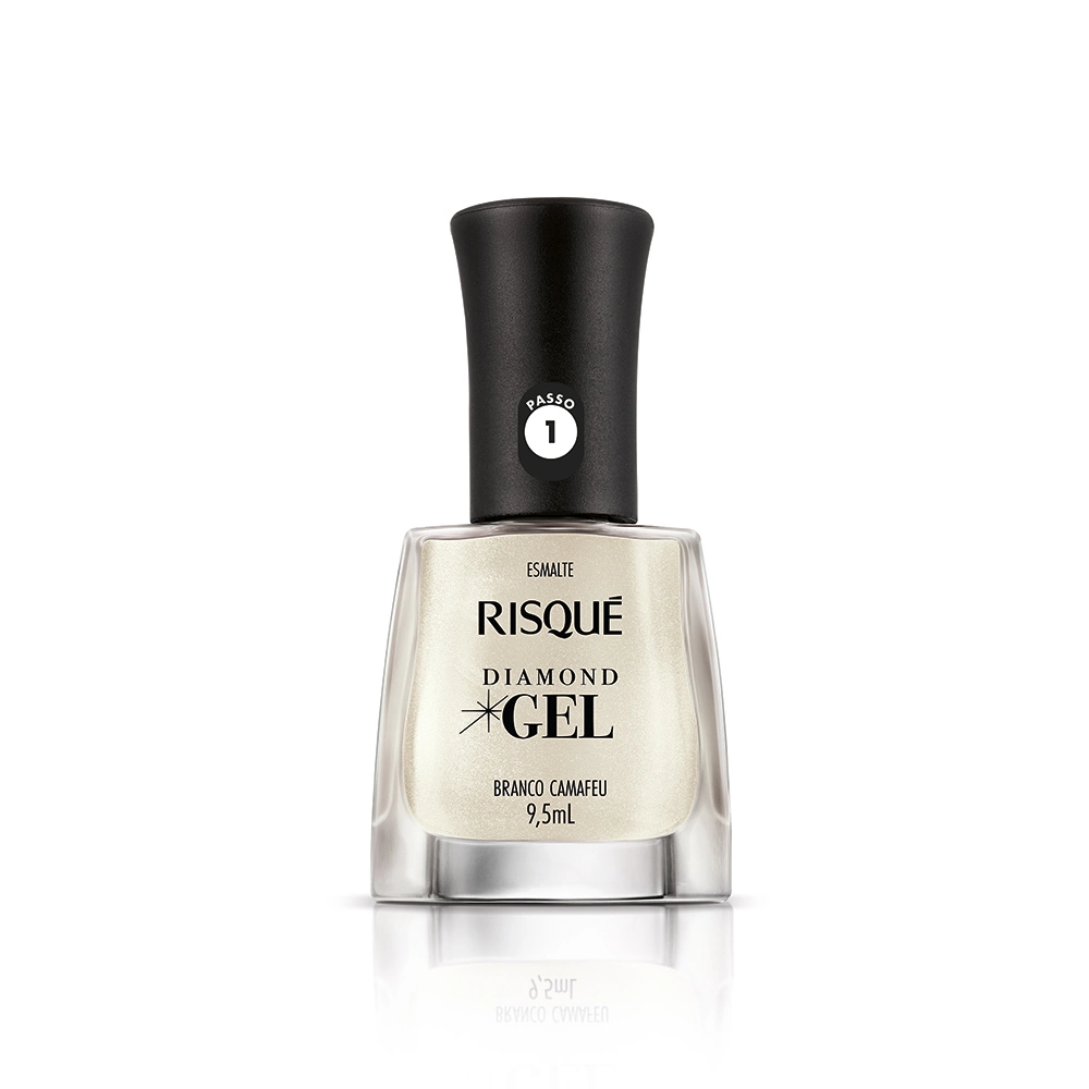 Esmalte Coty Risque Diamond Gel Branco Camafeu 9,5ml